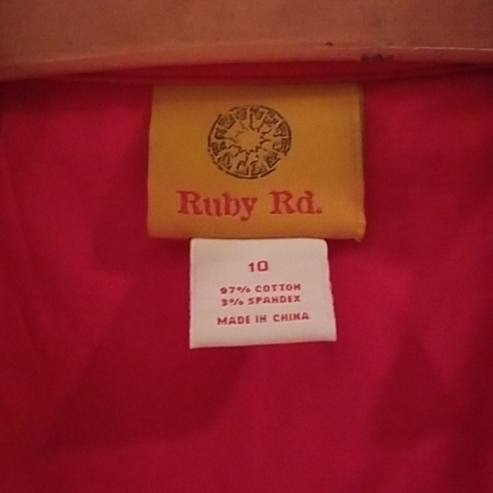 Red Ruby Rd. Jacket sz 10 EUC - Picture 2 of 9